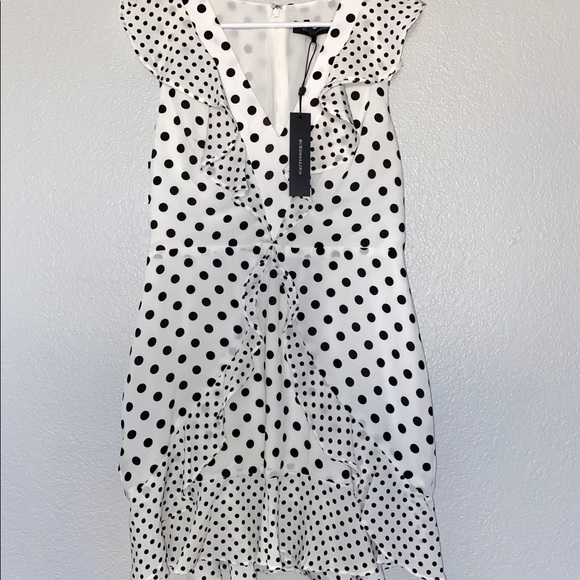 NWT BCBGMaxAzria Eve Polka Dot Dress - Picture 4 of 7